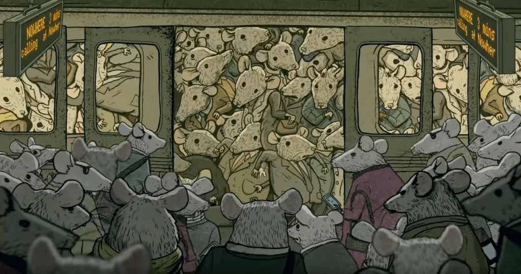 Credit: "Happiness" by Steve Cutts (on Youtube)